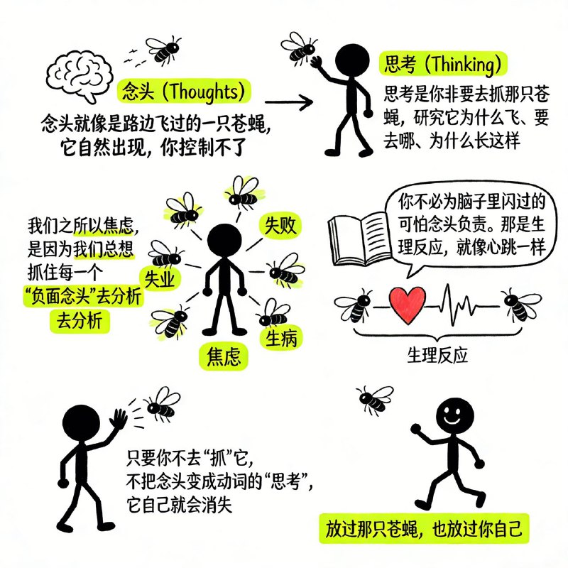 很多人分不清“念头”和“思考”的区别