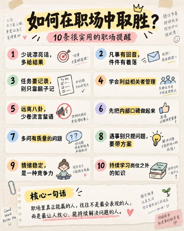 职场里真正能赢的人，往往不是最会表现的，而是最让人“放心”的人