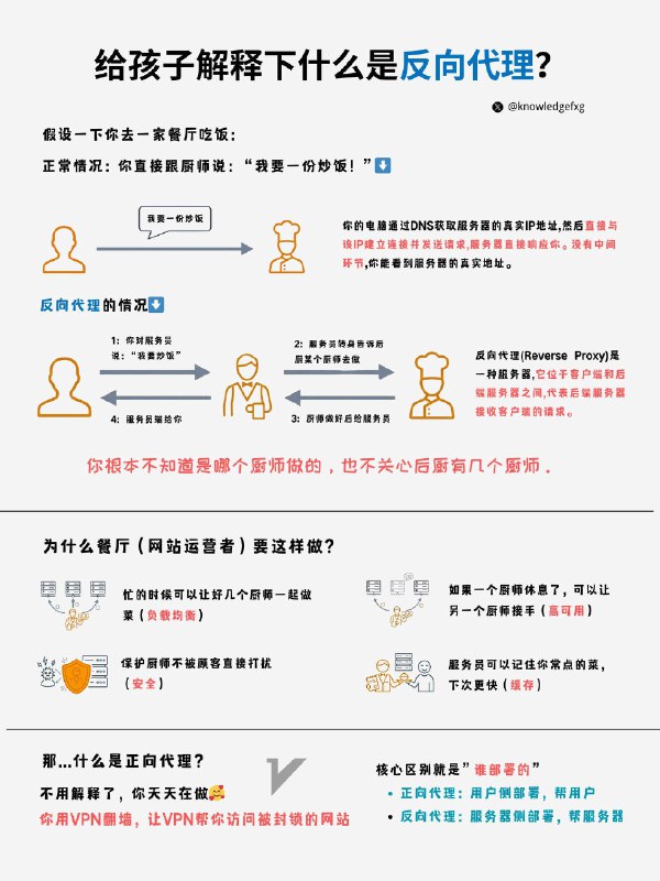 给孩子解释下什么是反向代理？#给孩子解释下  #计算机网络小知识  #互联网小知识
