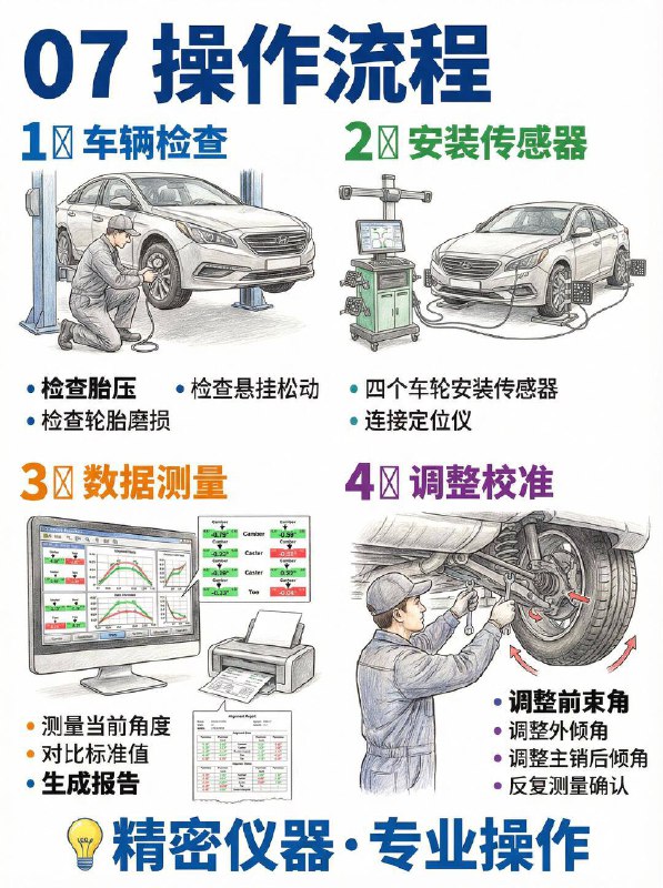 汽车小知识 ⚠️方向盘歪？吃胎？别忽视“四轮定位”！很多司机分不清“动平衡”和“四轮定位”