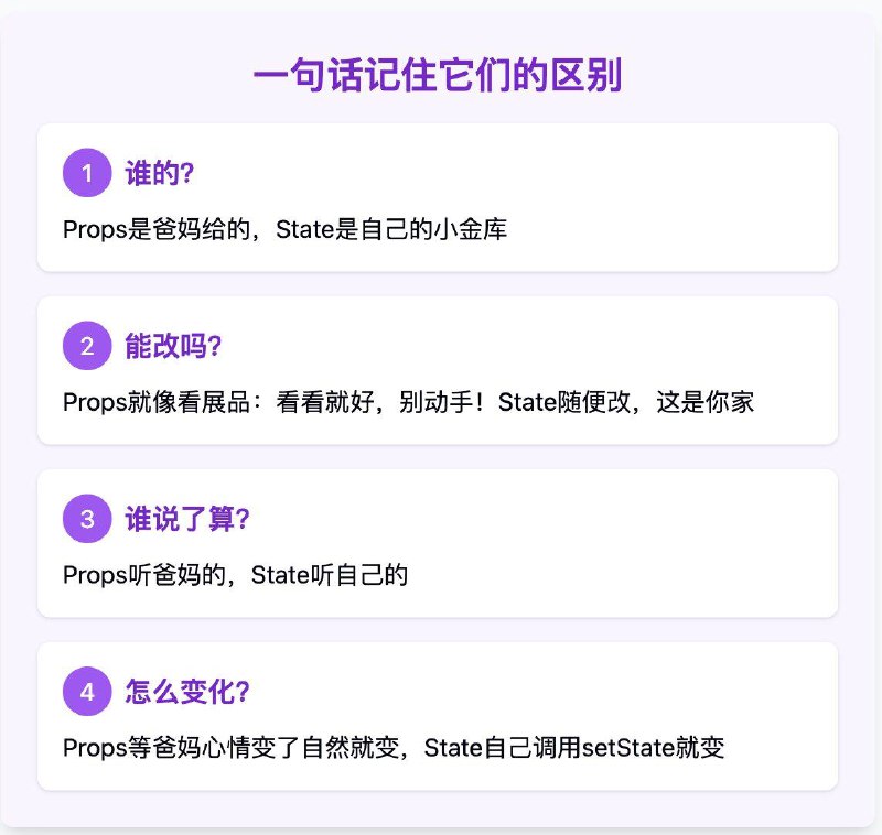 没事学点编程小知识：props VS state#编程小知识没事学点编程小知识：props VS state#编程小知识