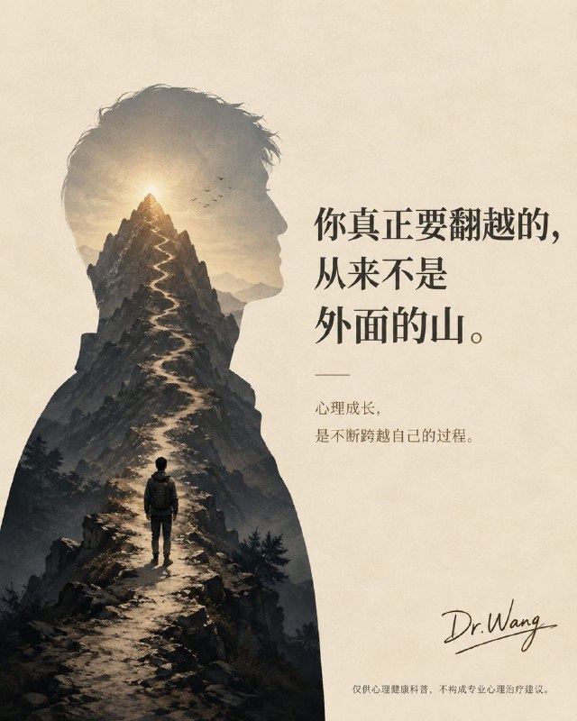 其实我们每一个人终究要经历一场深度的自我心理挖掘……不是去找人生的捷径，而是找那座一直困住自己的“大山”