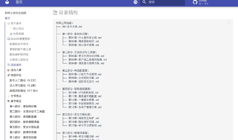 刷到一本最新版科学上网宝藏教程作者已经帮你系统整理好所有你要的一切，不用来回问AI获得碎片化信息了，直接照着这个教程干行了，从深入理解网络代理技术原理到掌握各种工具的使用方法，以及搭建部署，故障排查等等