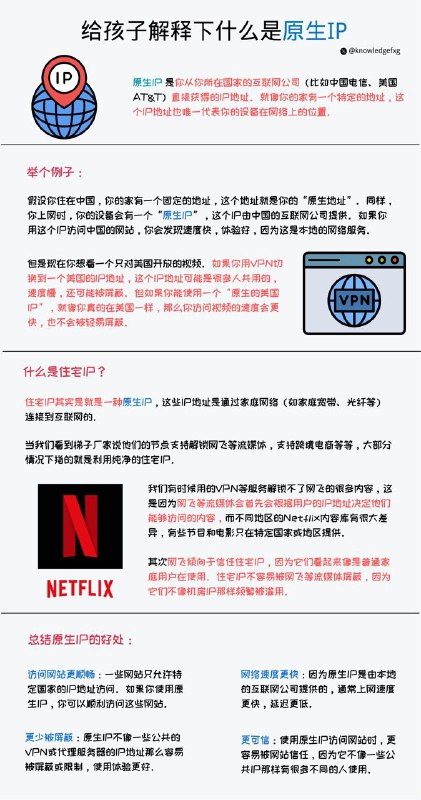 给孩子解释下什么是原生IP ？#互联网小知识 #给孩子解释下 #原生IP