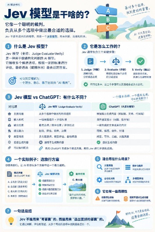 最近刷屏的那个Jev模型是干啥的？#AI小知识