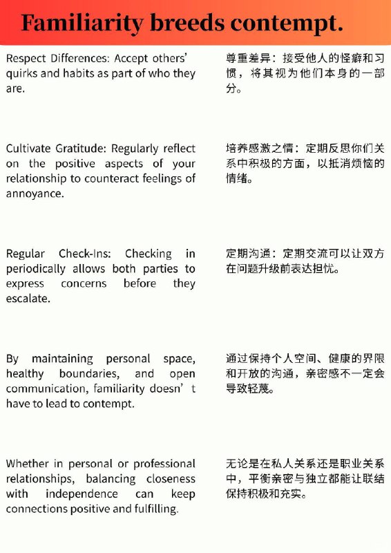 外刊精选 当你们变得亲密就会滋生轻蔑外刊精选 当你们变得亲密就会滋生轻蔑