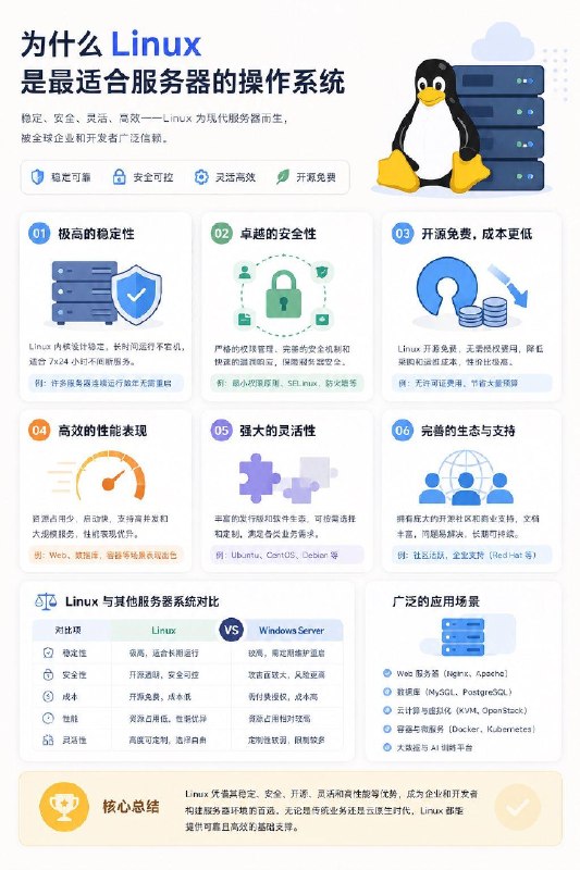为什么Linux是最适合服务器的操作系统