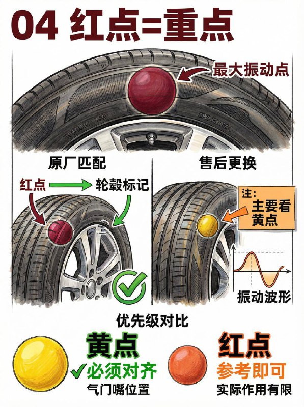 汽车小知识🔍 5分钟带你看懂轮胎“密码”1️⃣ 规格数字看到那一串类似 205/55 R16 91V 的数字了吗？205：胎宽（mm），越宽抓地力越好，但也更耗油 